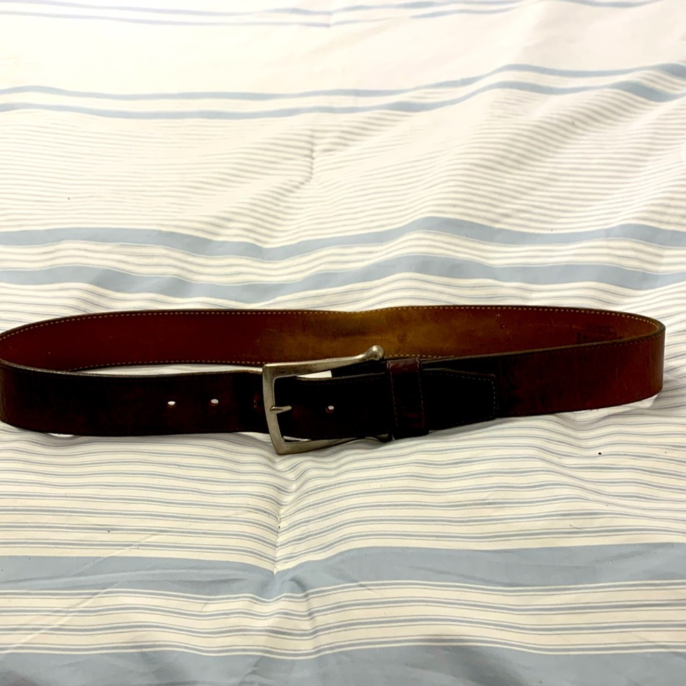 COPY - Honest by Brighton Brown Leather Men’s Work Belt 36”. Preowned. See pict…